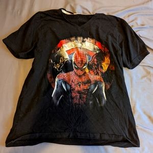 Spiderman Captain America Iron Man t shirt